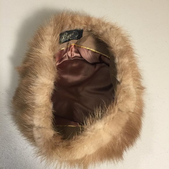 Vintage Women's Genuine Fur Lined Hat Reggi of Wilshire - Picture 8 of 11